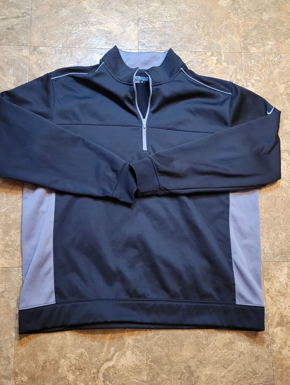 Nike Golf Tour Performance 1/4 Zip Sweatshirt Men XL Black Long Sleeve Pullover
